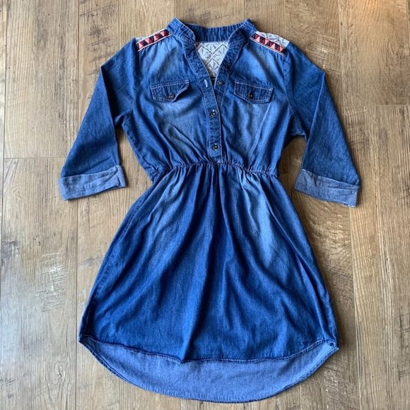 girls blue jean dress